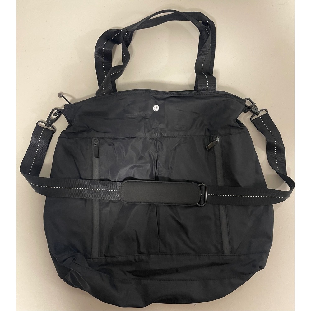 ShortyLOVE Wonder Large Crossbody Black Nylon Travel Gym Tote